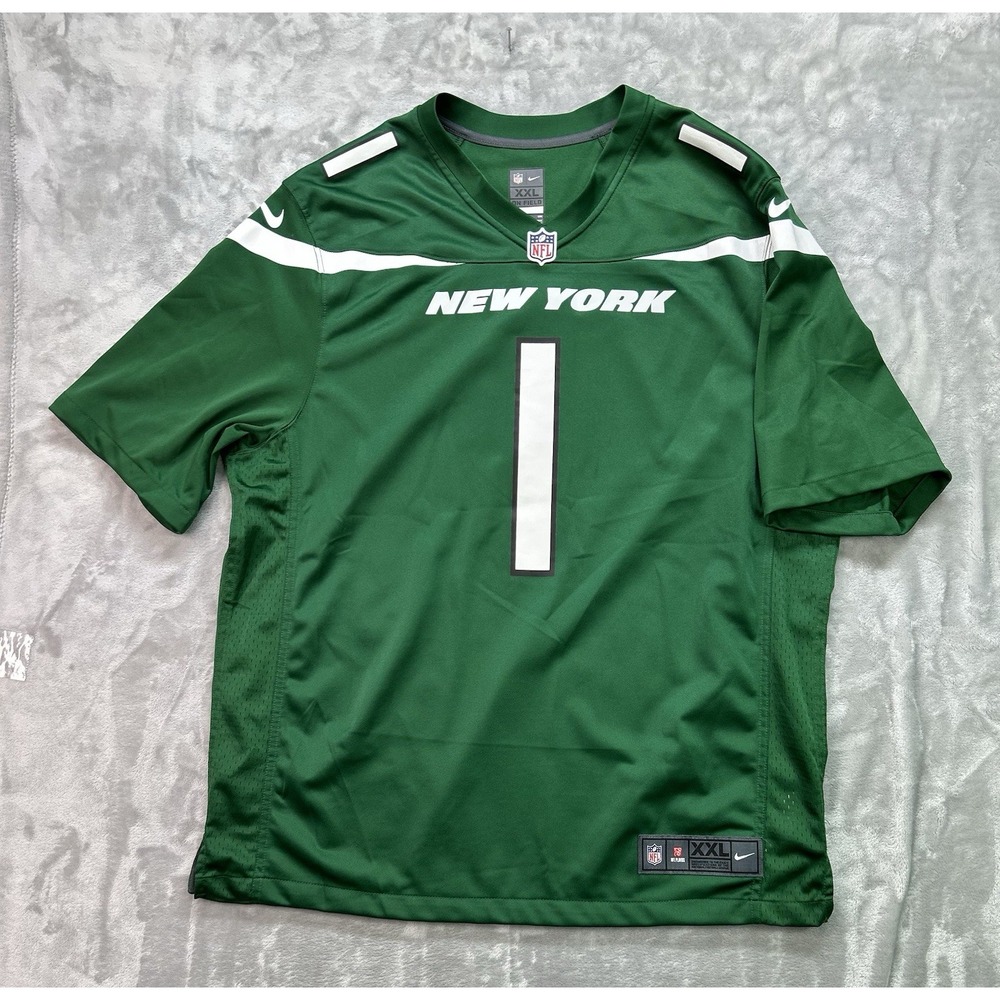 Nike NFL NEW YORK NY Jets Men's Jersey XXL Green Ahmad Sauce Gardner #1 On Field